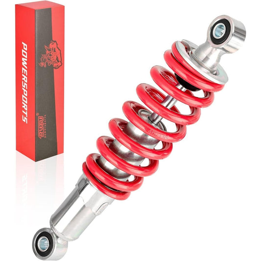 RUTU 10.25" 260mm Rear Shock, Mono Shock, Universal Pit Bike 400LBS - Red/Chrome