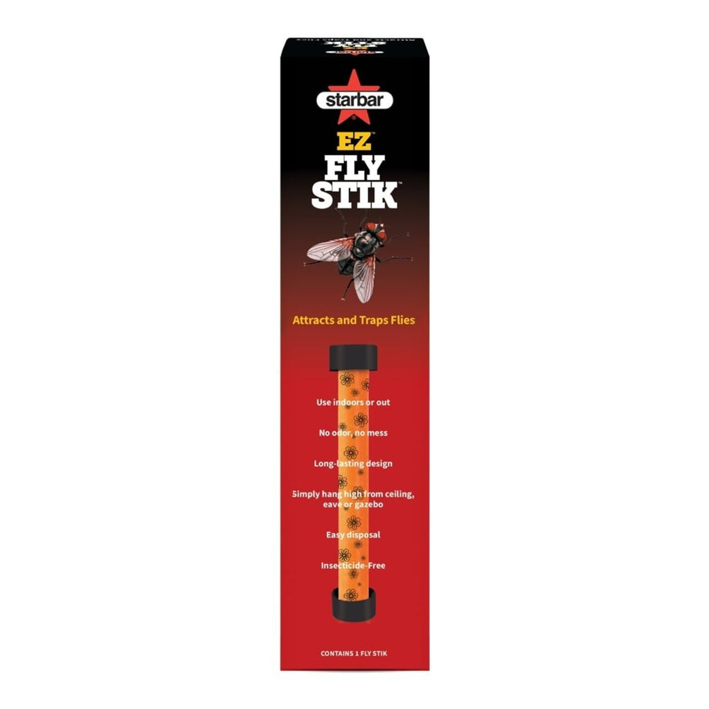 Starbar EZ Fly Stik Odorless Sticky Fly Trap 2-Pack Indoor & Outdoor w/ Hanger