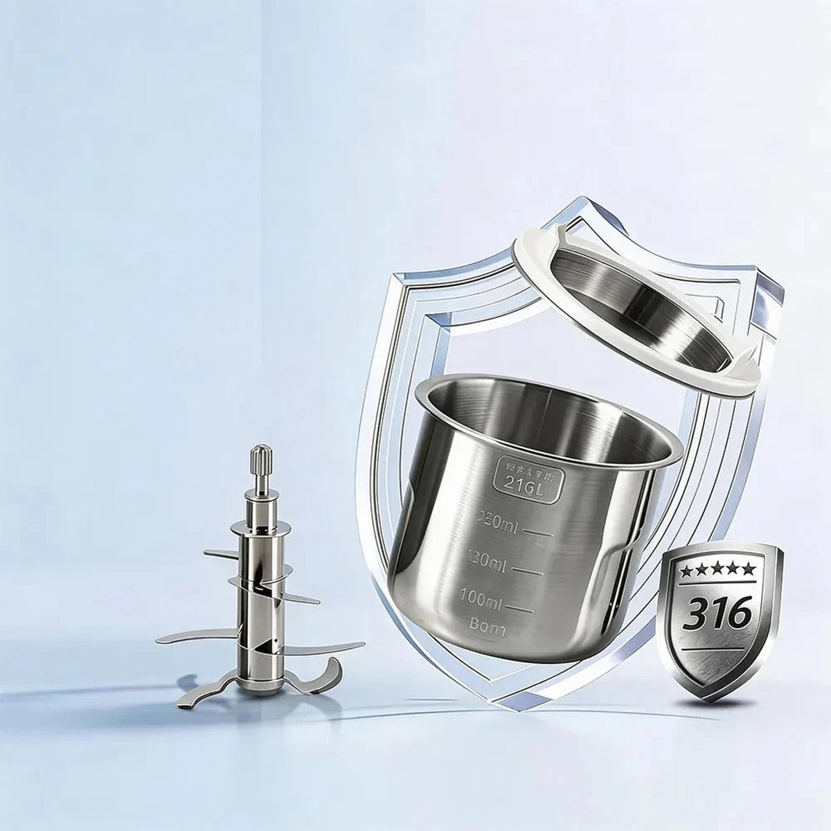 NEW Bear NutriEase All Stage Stainless Steel Baby Food Maker Steamer and Blender