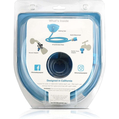 AQUAPAW Dog Grooming Tool Sprayer & Scrubber Use w/ Shower or Outside Water Hose