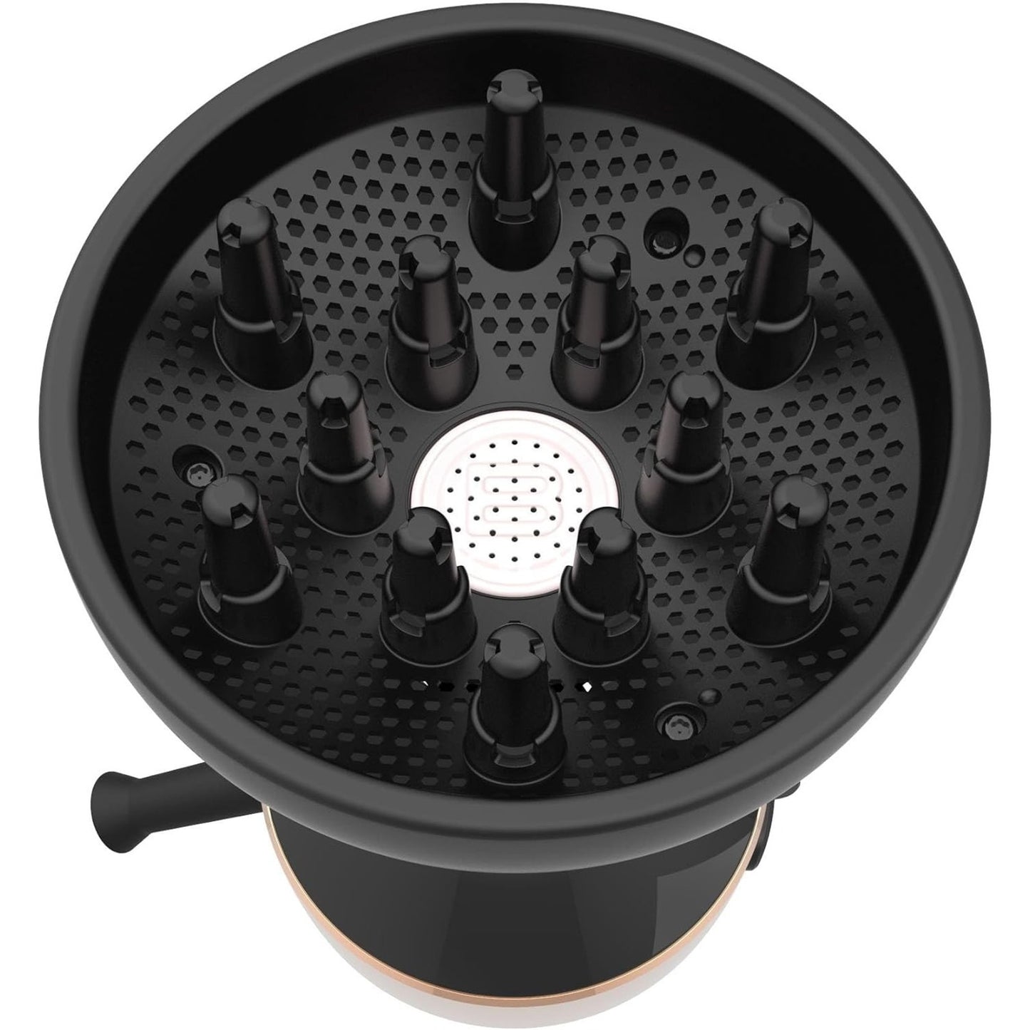 Bellissima Italia Diffon Hair Blow Dryer Diffuser for Curly Hair Rose Gold G5604