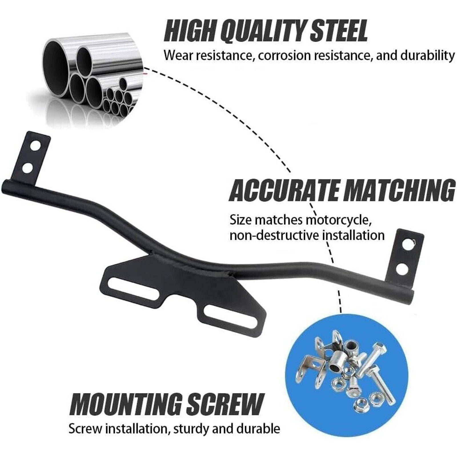 Motorcycle Light Bracket Bar Driving Spot Fog Passing Turn Signal Harley Honda S