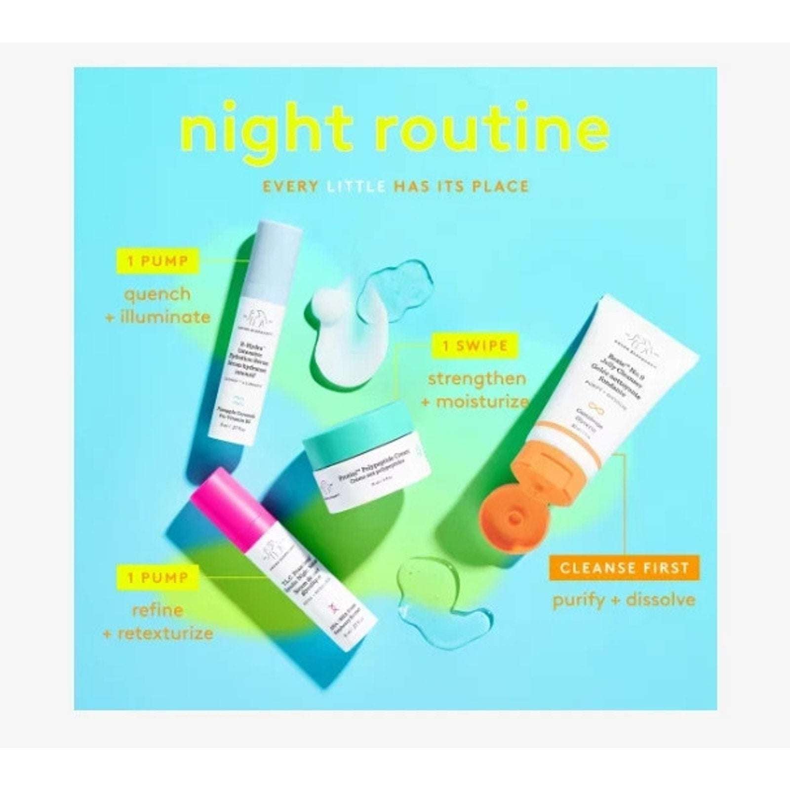 Drunk Elephant The Littles Travel 6Pc Skincare Kit +Bag NEW Exp. 07/01/2027