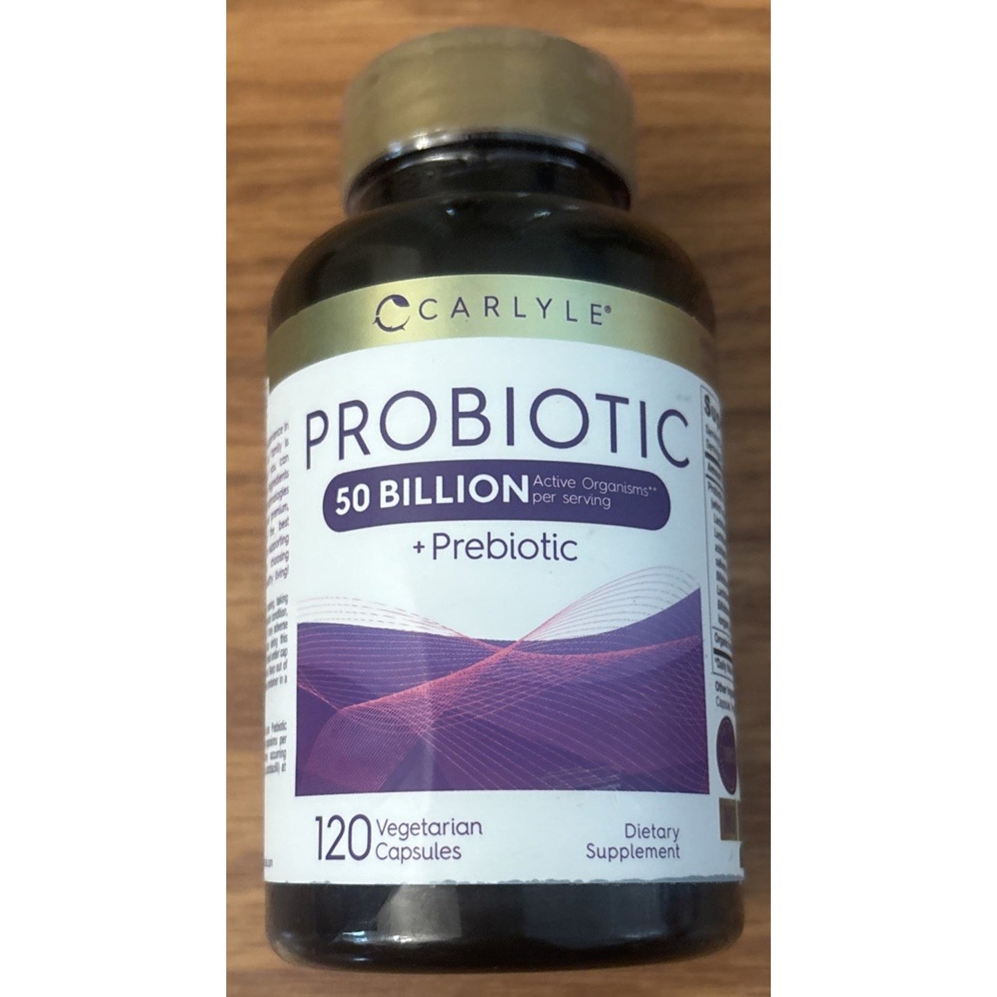 Probiotics 50 Billion CFUs 120 Capsules with Prebiotics by Carlyle EXP 02/2028