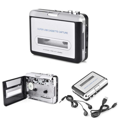 Dansrue USB Cassette Tape to MP3 Converter with Software CD and Headphones