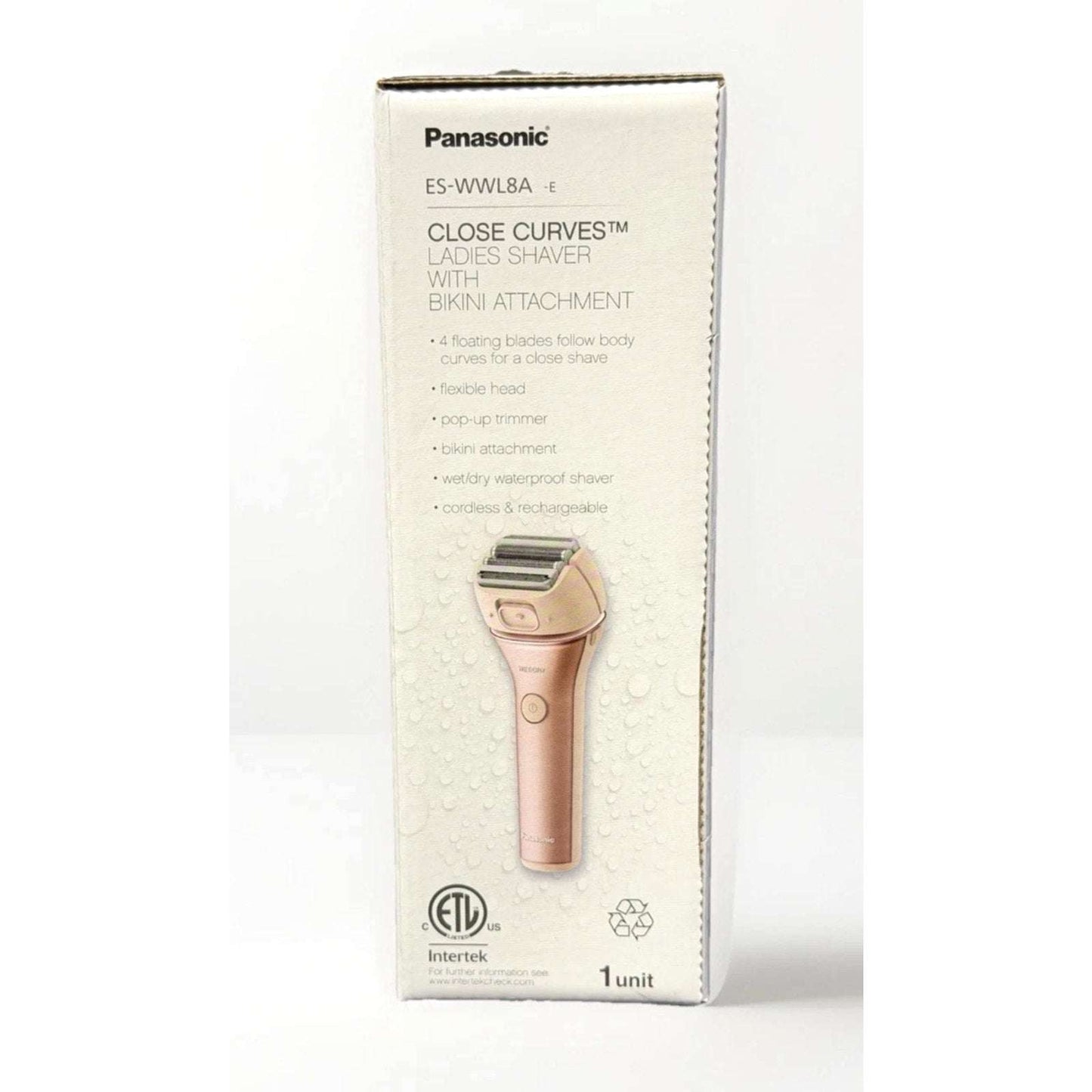 Panasonic Close Curves Wet/Dry Ladies Shaver 4-Blade w Bikini Attachment Trimmer