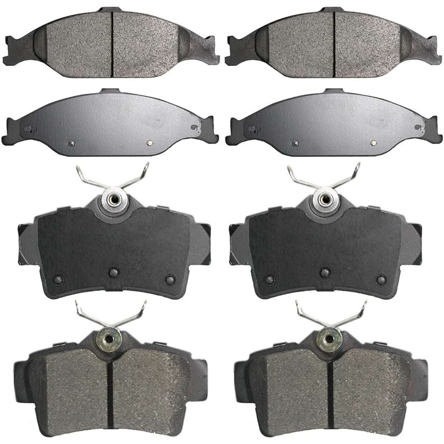 Front & Rear Ceramic Brake Pads for Ford Mustang 1999 - 2004 D804 S627