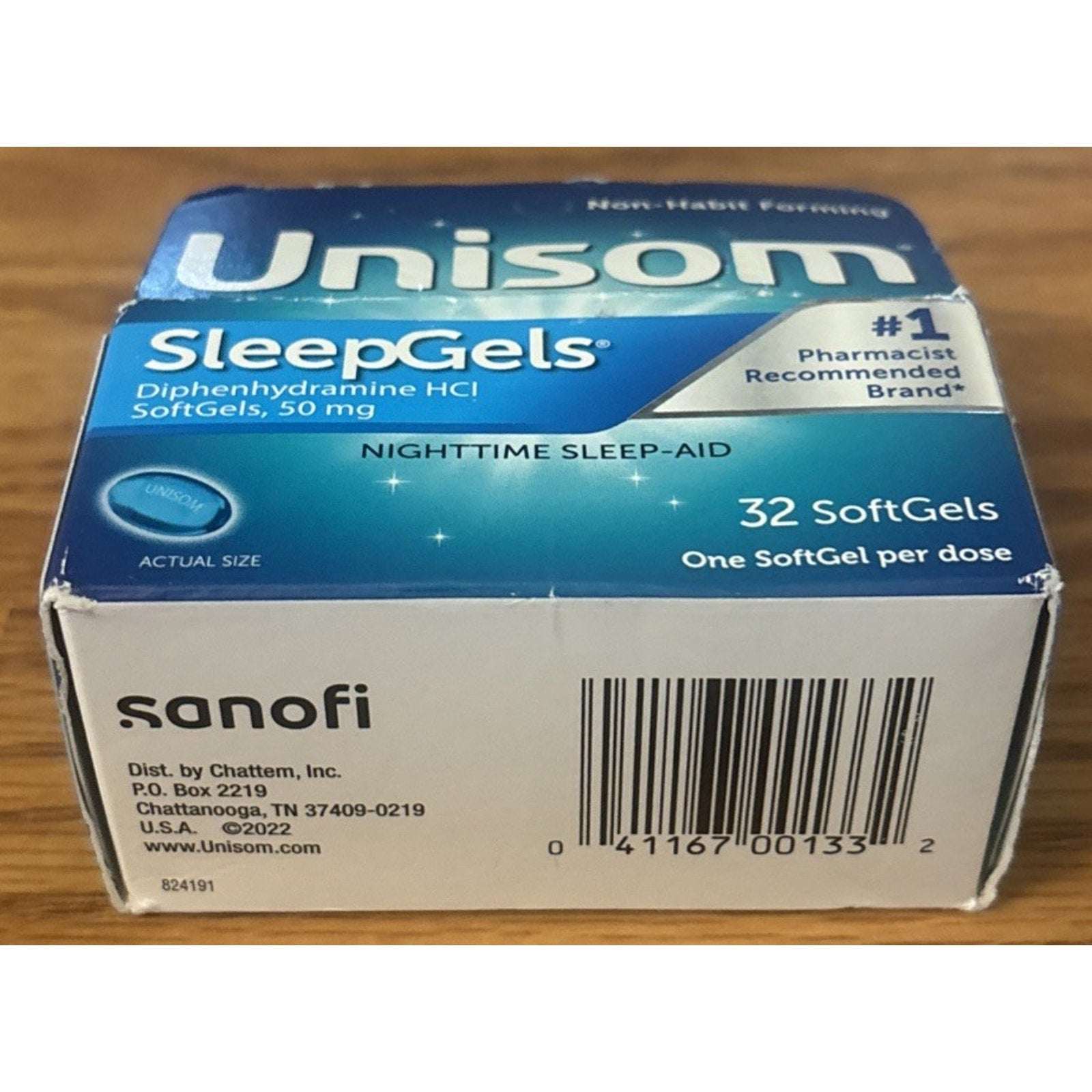 3 x Unisom SleepGels Nighttime Sleep Aid, Diphenhydramine HCI 50 mg, 32 SoftGels