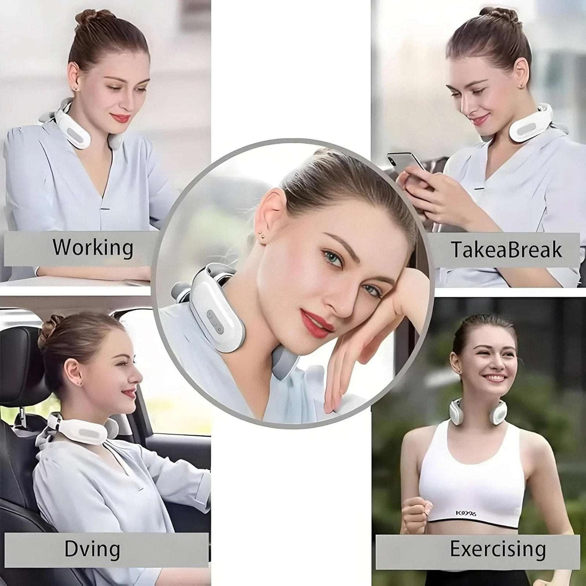 Vitality Magic Pro 2.0 Neck Massager, 4-Head, 6 Mode Massage, 16 Levels w/ Heat