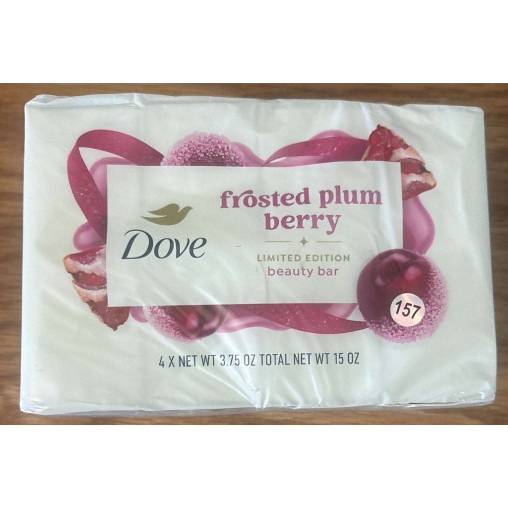 8 Bars Dove Frosted Plum Berry Limited Edition Holiday Treats Bar Soap 3.75oz