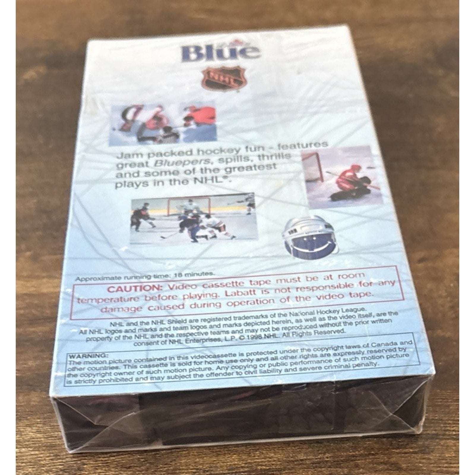 Labatt Blue NHL Video Volume #4 VHS New - Sealed - Bloopers, Spills & Thrills