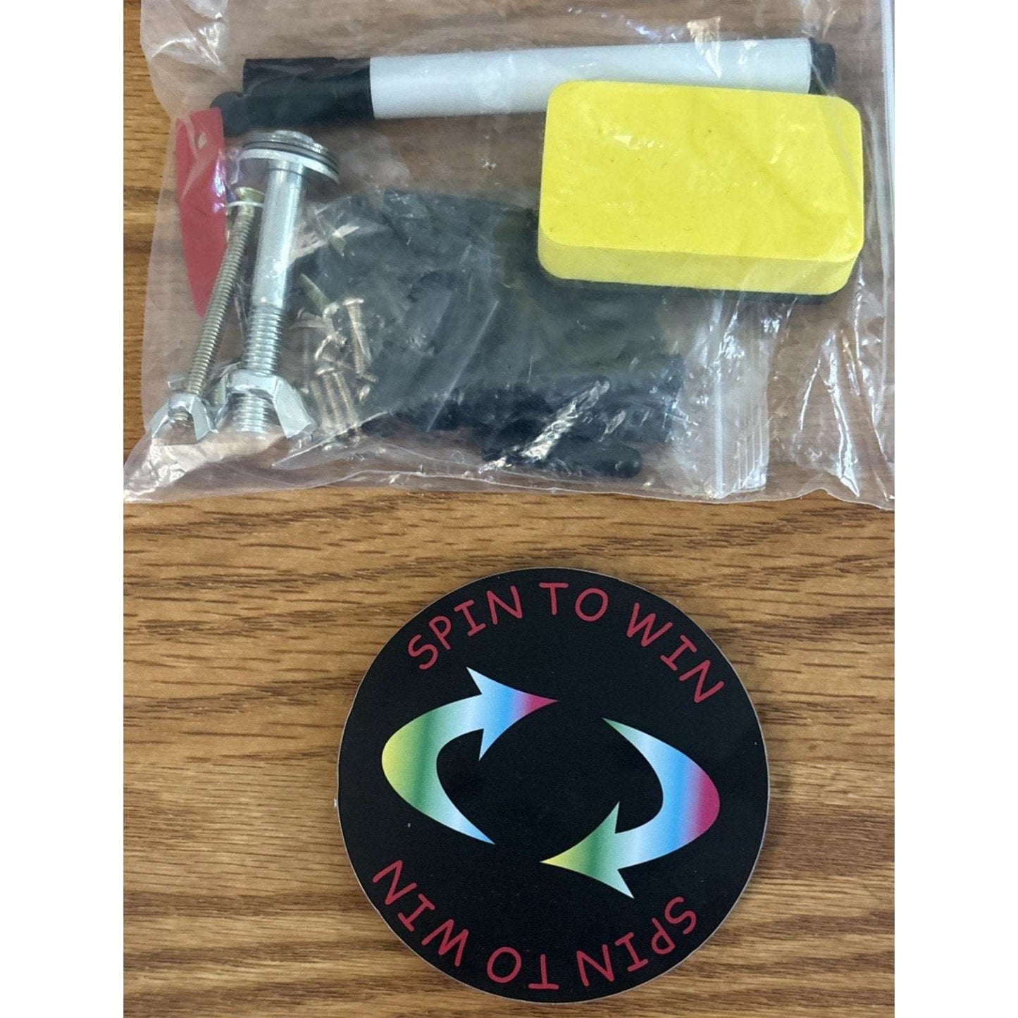 Winspin Customizable 14 Slot Spinning Prize Wheel Colorful Chore/Activity Wheel