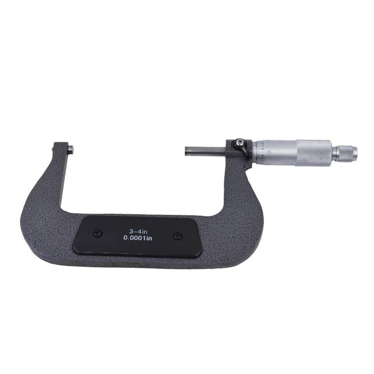 3-4" Outside Diameter Micrometer Accuracy 0.0001" Carbide w Ratchet Stop Thimble