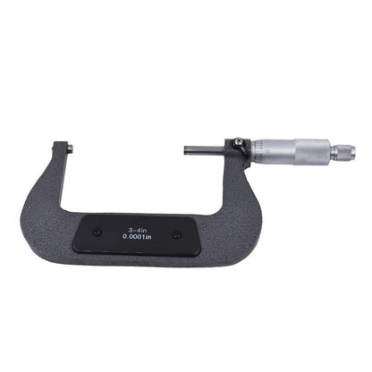 3-4" Outside Diameter Micrometer Accuracy 0.0001" Carbide w Ratchet Stop Thimble