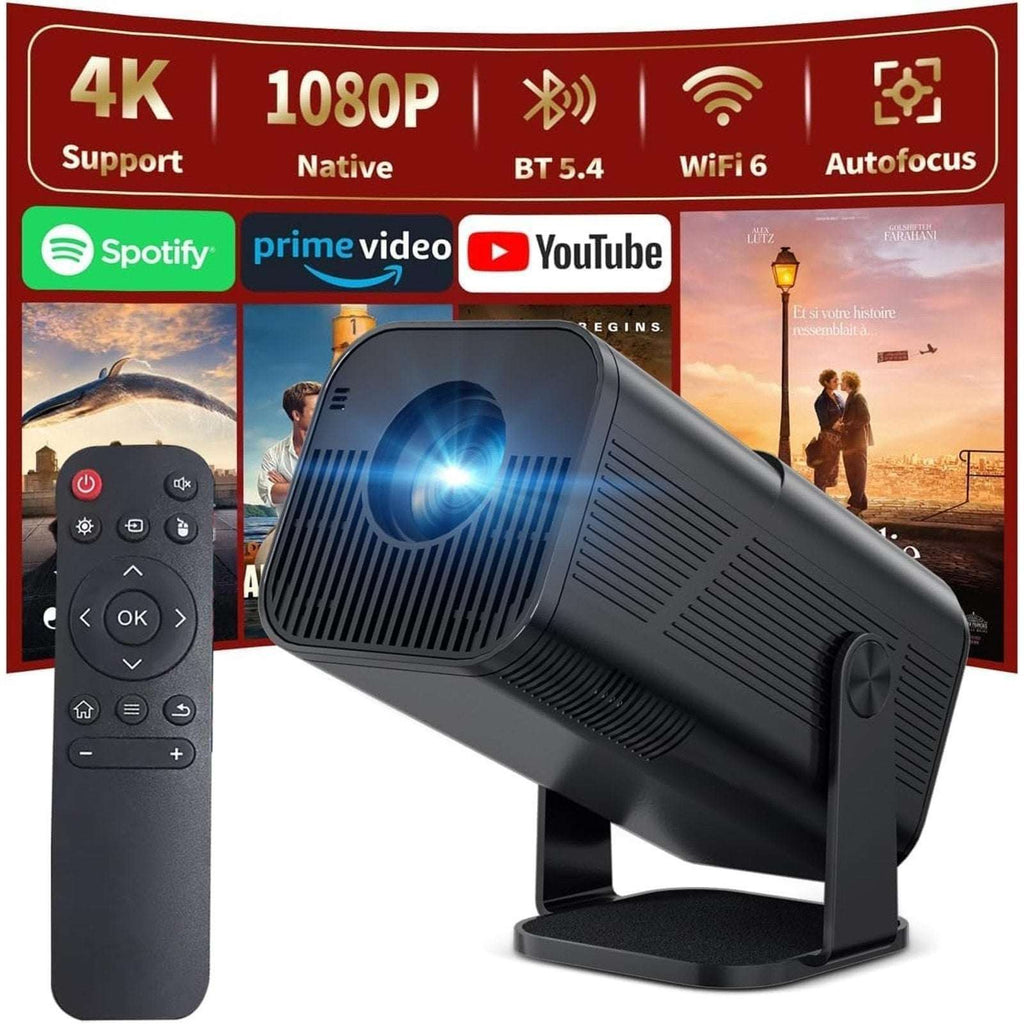 AMX500 Portable Mini Projector WiFi & Bluetooth Android 11 1080P 4K Support
