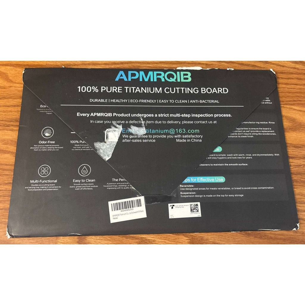 APMRQIB 3-Pack 100% Pure Titanium Cutting Boards Double Sided Dishwasher Safe