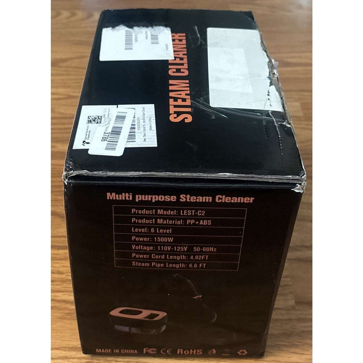 Portable High Pressure Steam Cleaner, 6-Level Adjustable, 15s Heat, 1.25L Tank