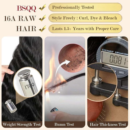 100% Raw Indian Body Wave Temple Real Human Hair Extension Bundle 18 20 22 Inch