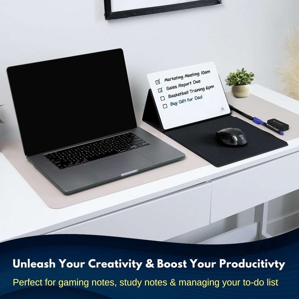 Mousepad w/ Dry Erase Whiteboard/Tablet/Phone Stand Manage To-Do List Take Notes