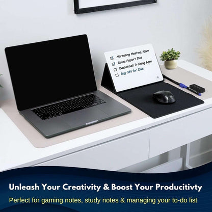 Mousepad w/ Dry Erase Whiteboard/Tablet/Phone Stand Manage To-Do List Take Notes