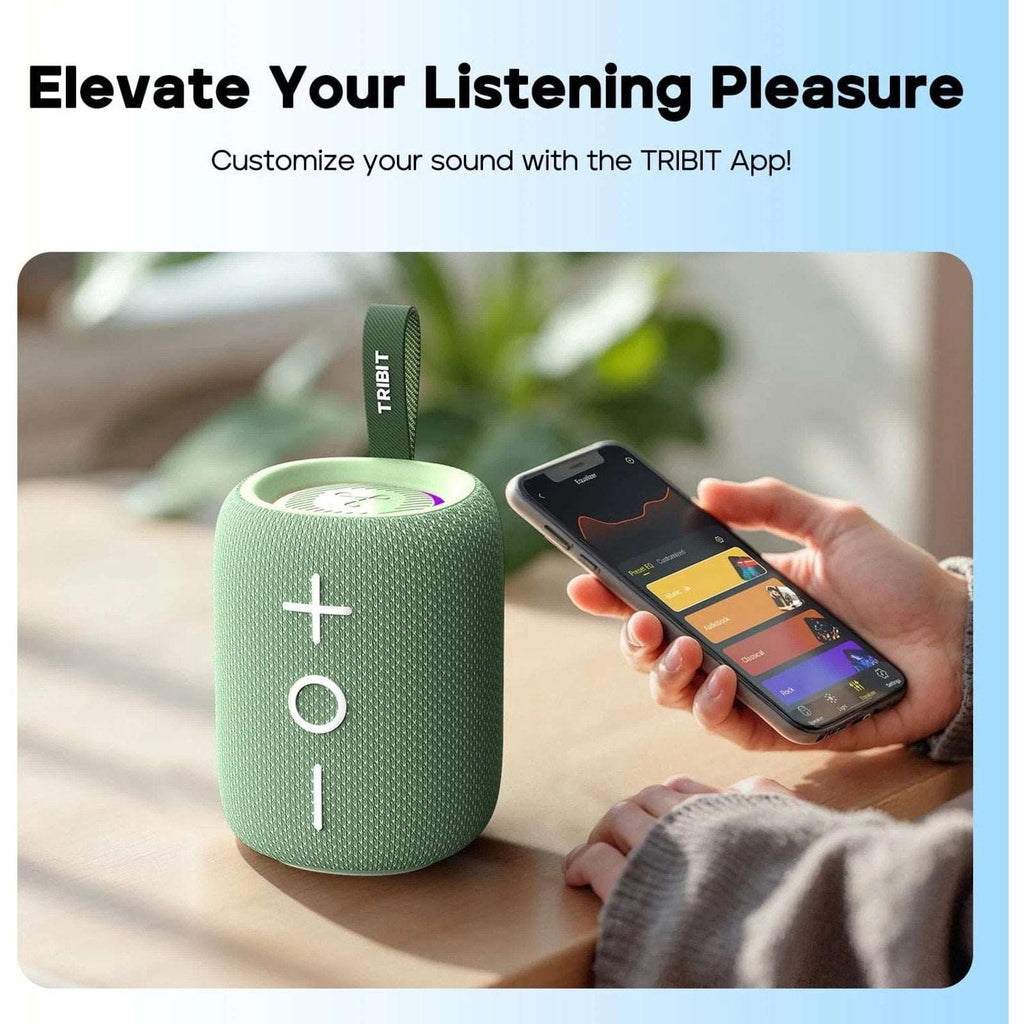 Tribit StormBox Mini+ Portable Waterproof Bluetooth RGB Speaker 360° Sound BTS33