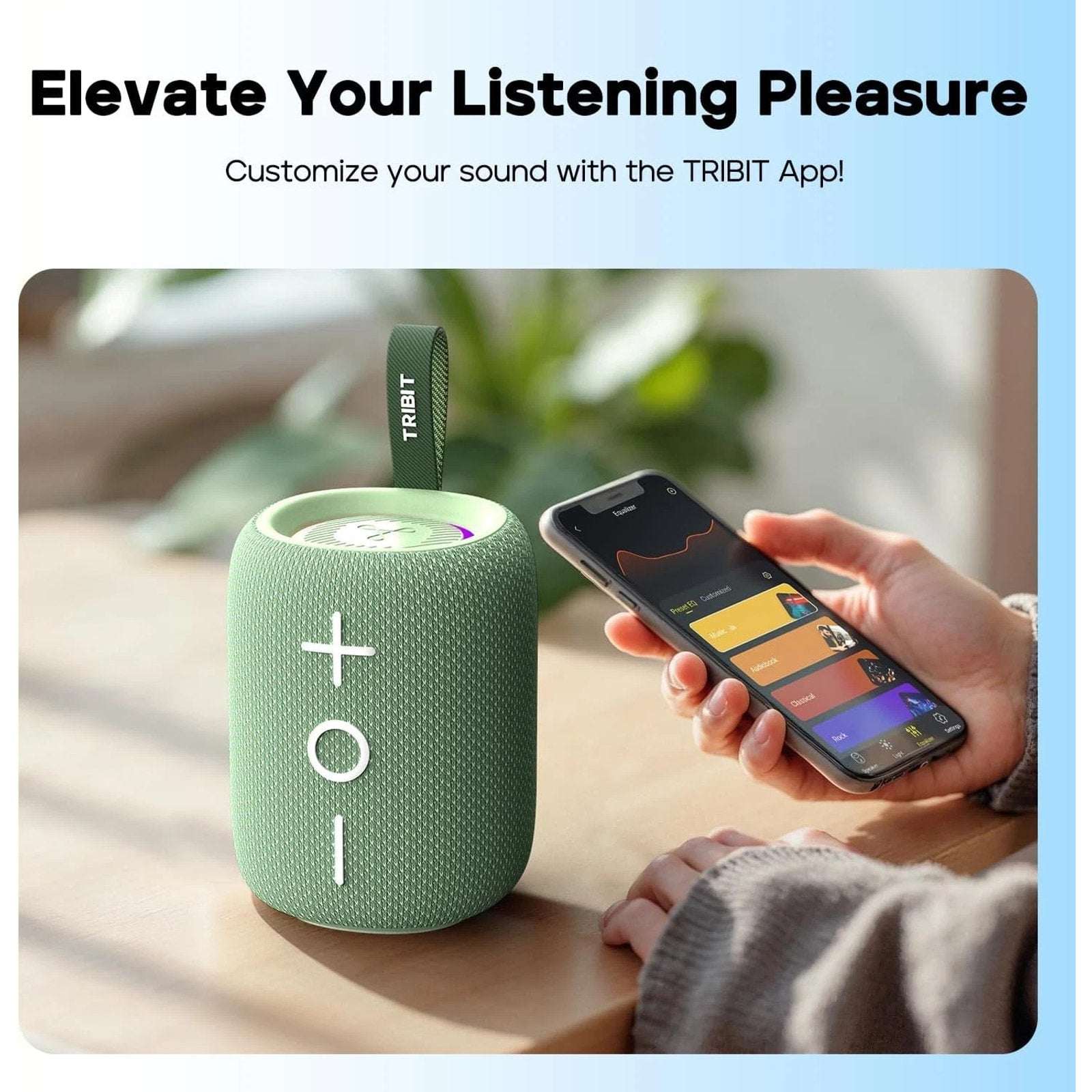 Tribit StormBox Mini+ Portable Waterproof Bluetooth RGB Speaker 360° Sound BTS33