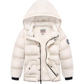 WULFUL Boy's Winter Coat Sherpa Lined Detachable Hat Down Puffer Jacket Sz 15/16