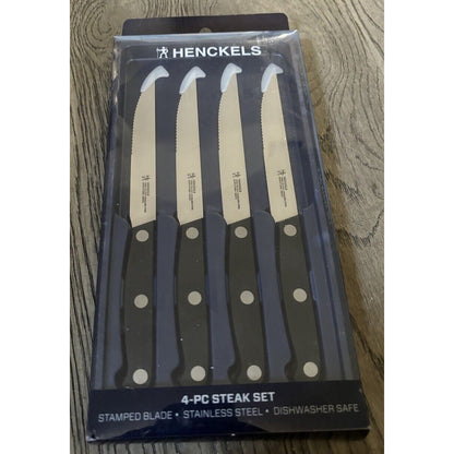 ZWILLING JA HENCKELS 13359-120 4.5" 4PC Stainless Stamped Blade STEAK KNIFE SET