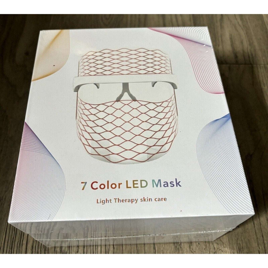 7 Color LED Light Photon Face Neck Mask Rejuvenation Skin Facial Therapy Wrinkle