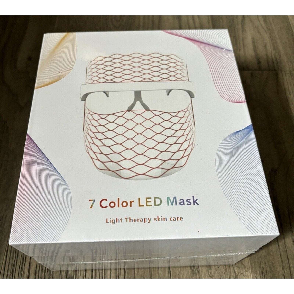 7 Color LED Light Photon Face Neck Mask Rejuvenation Skin Facial Therapy Wrinkle
