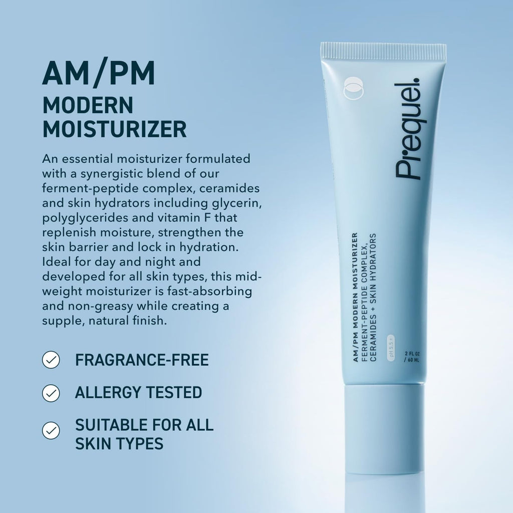 3PC Prequel Skincare Bundle Redness Reform, Lucent-C & AM/PM Modern Moisturizer