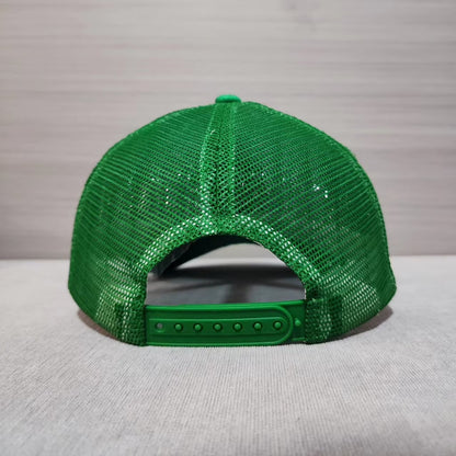 MASTERS LOGO GOLF CAP Mesh Trucker Snapback Hat Augusta Embroidered Green/White