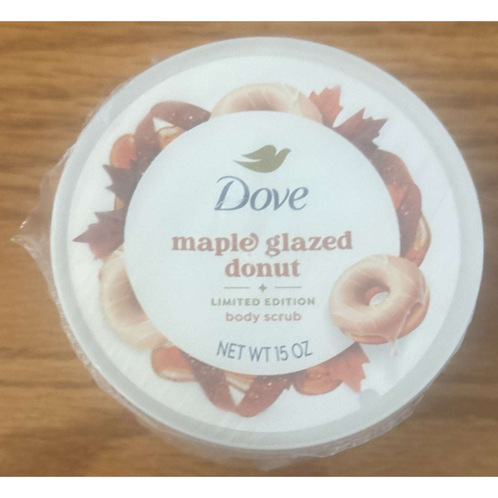 2PC Dove Limited Edition Maple Glazed Donut Body Wash & Body Scrub Set