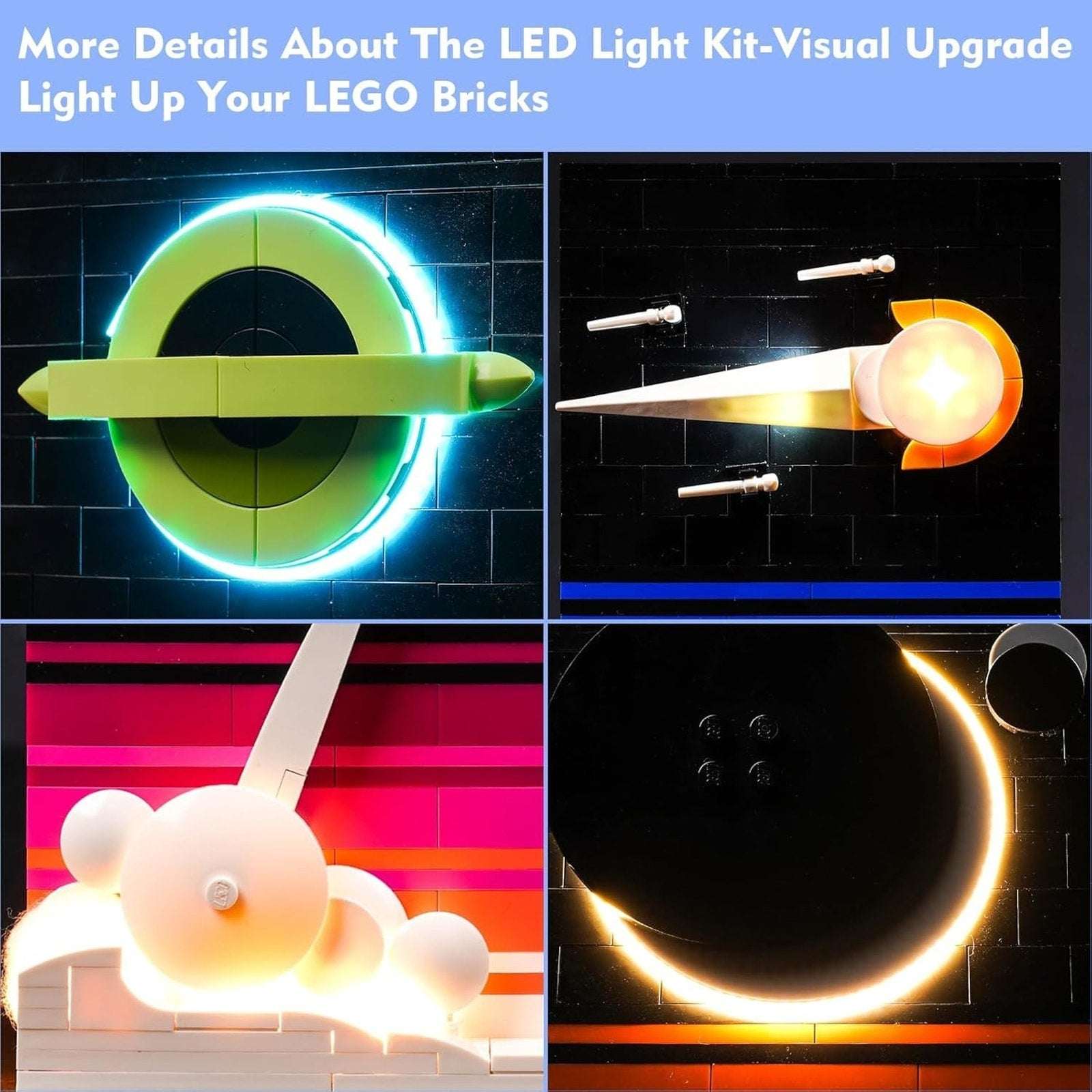 LocoLee LED Light Kit for Lego 21340 Ideas Tales of the Space Age Lighting Set