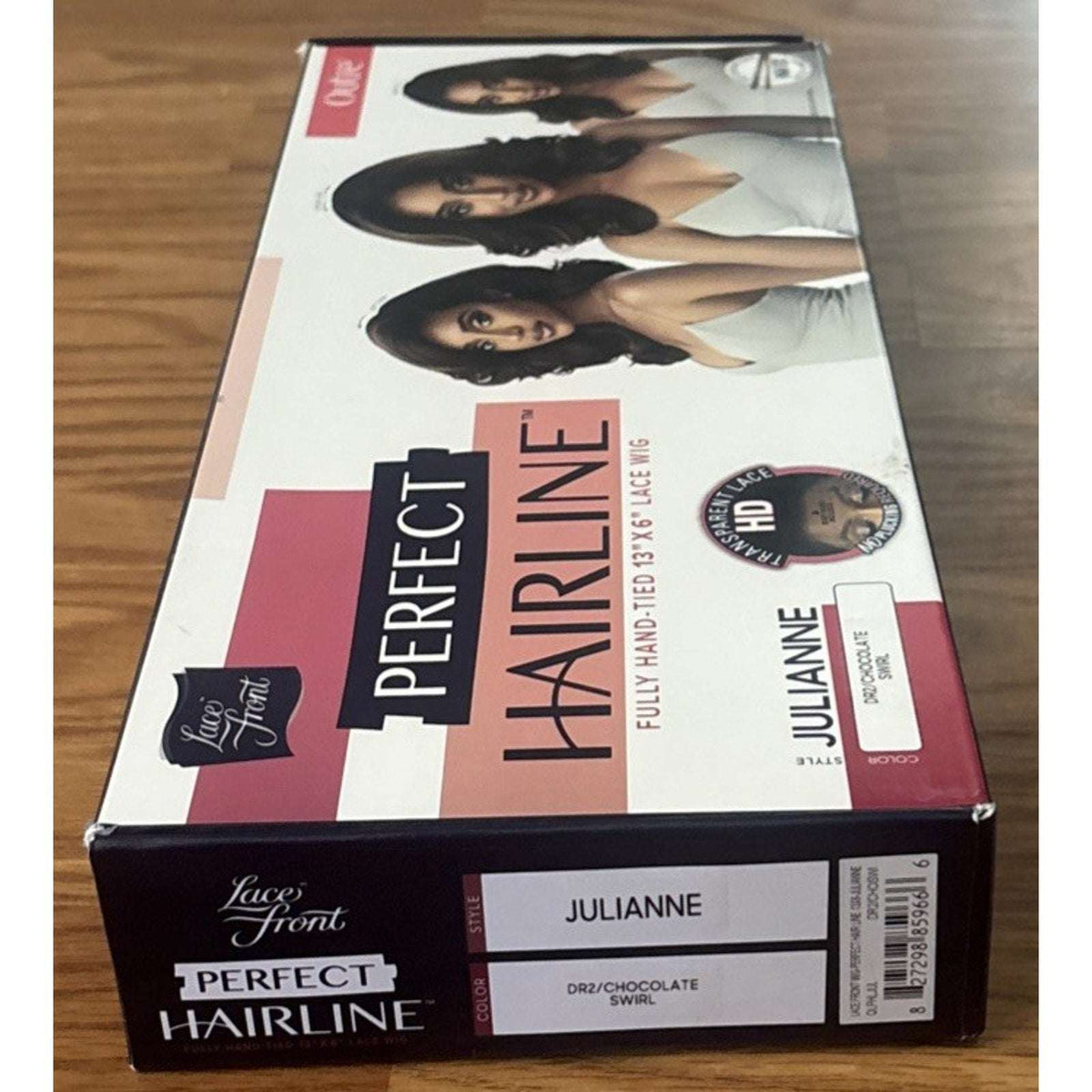 OUTRE SYNTHETIC PERFECT HAIR LINE 13X6 LACE FRONT WIG JULIANNE DR2ChocolateSwirl