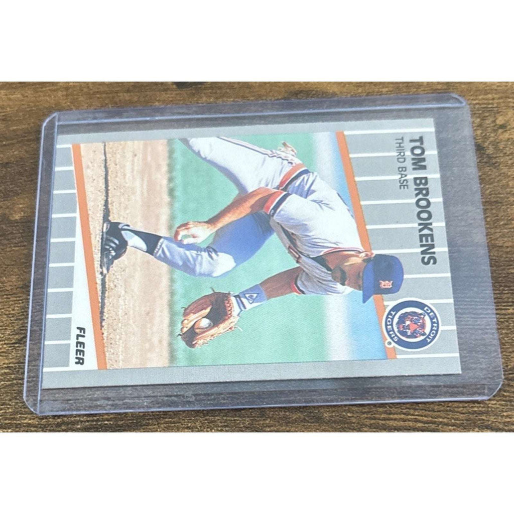1989 FLEER #130 MIKE HEATH TOM BROOKENS Error Cards - TIGERS - Pack to Sleeve