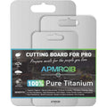 APMRQIB 3-Pack 100% Pure Titanium Cutting Boards Double Sided Dishwasher Safe