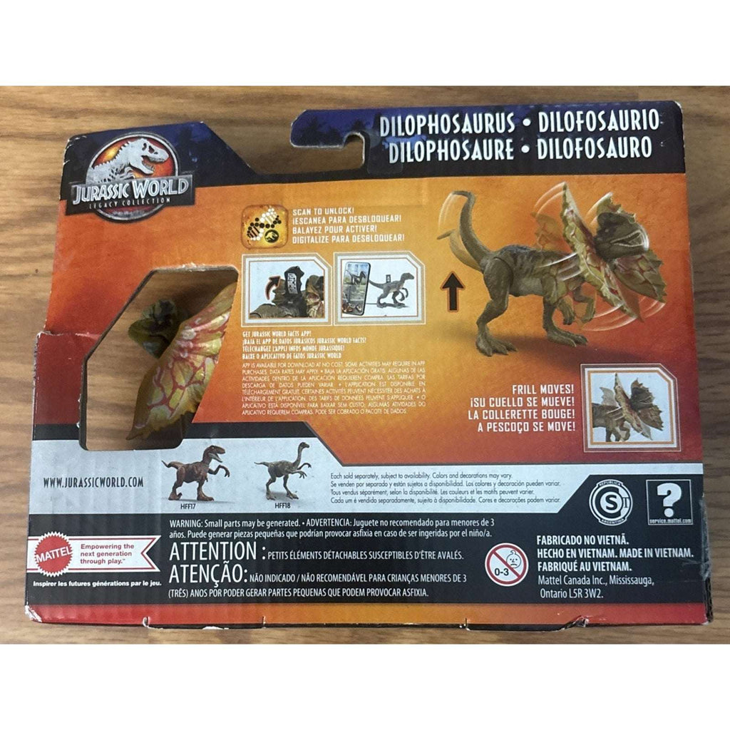 Mattel Jurassic World Legacy Collection DILOPHOSAURUS Dinosaur Action Figure New