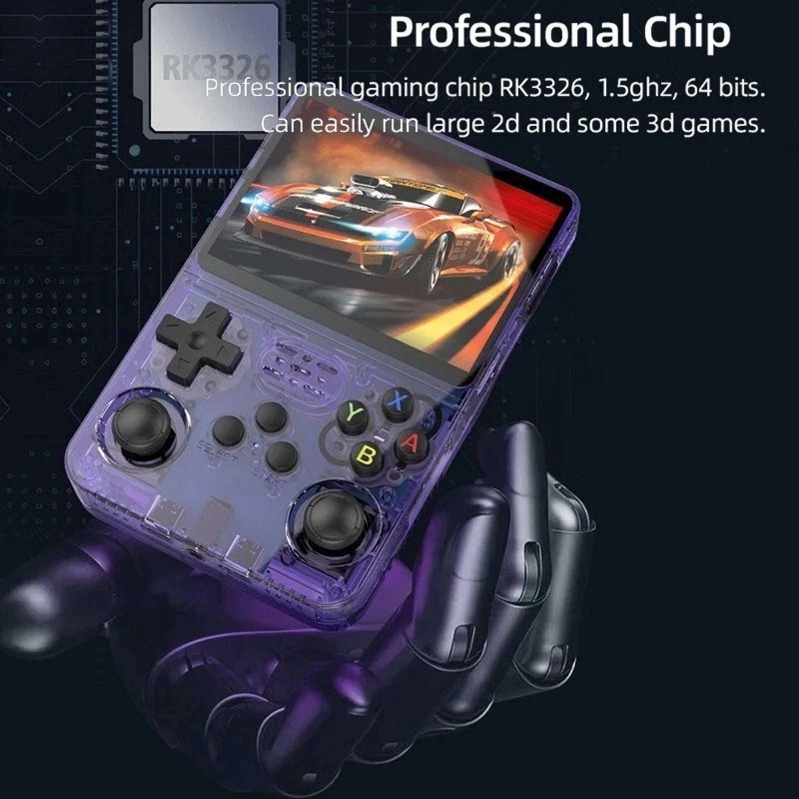 R36S Retro Handheld 15000+ Video Game Console RK3326 Quad-Core ARM 64GB