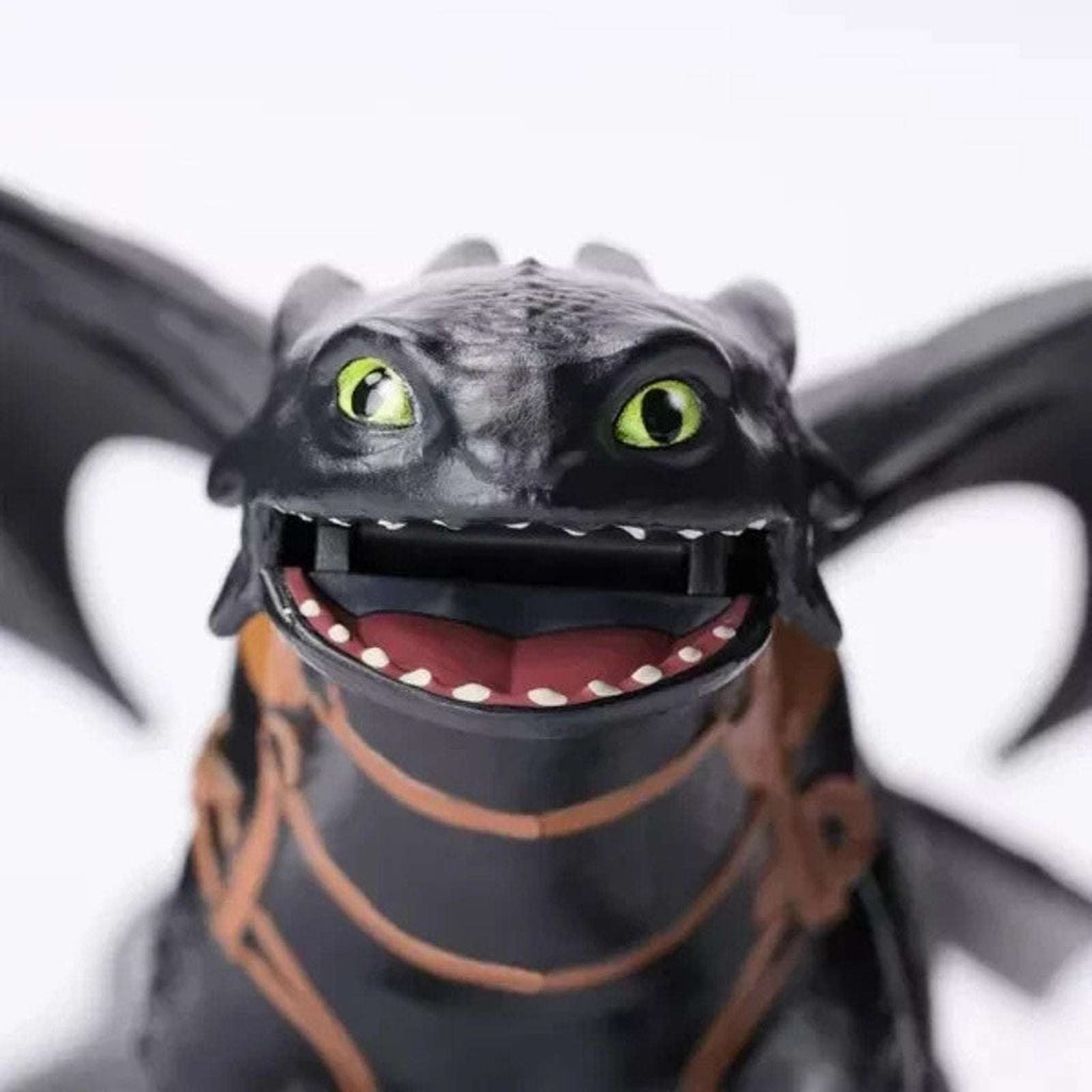 How to Train Your Dragon Toothless + Hiccup Action Figure Feel Real Dragon Wings