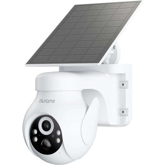blurams 2K Solar Outdoor Wireless Camera 360° PTZ Security Cam Auto Track Color