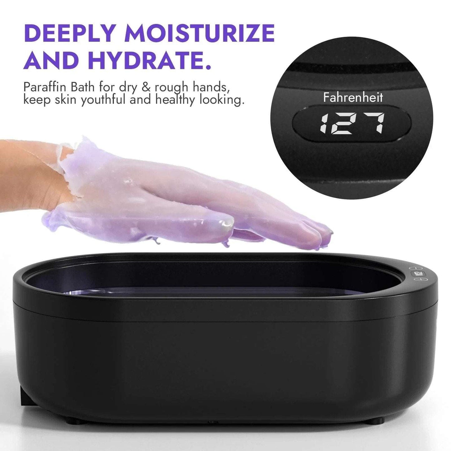 Electric Paraffin Wax Machine for Hands and Feet - Home Spa Kit Wax Mitts Liners