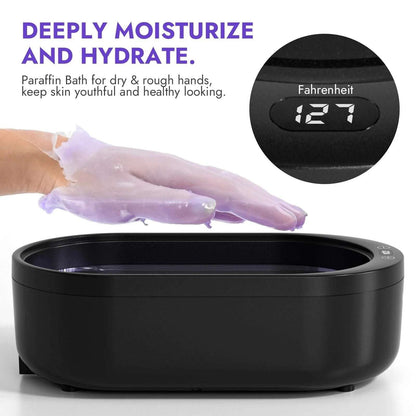 Electric Paraffin Wax Machine for Hands and Feet - Home Spa Kit Wax Mitts Liners