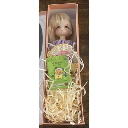 Anime BJD Doll 1/6 11.8 Inch Ball Jointed Doll w Toys, Wig, Hands, Clothes READ