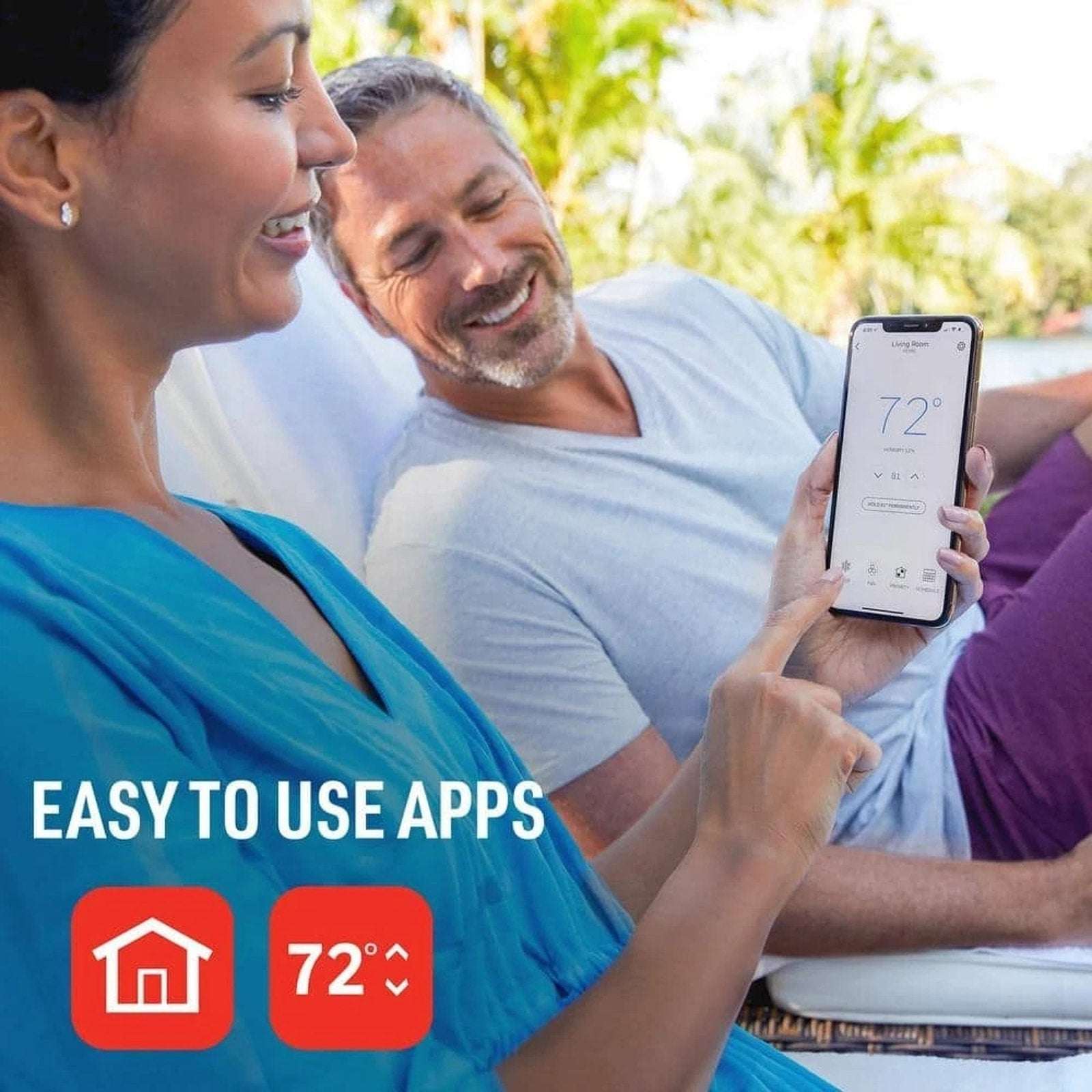 Honeywell Home Wi-Fi Smart Color 7-Day Programmable Thermostat with Touchscreen