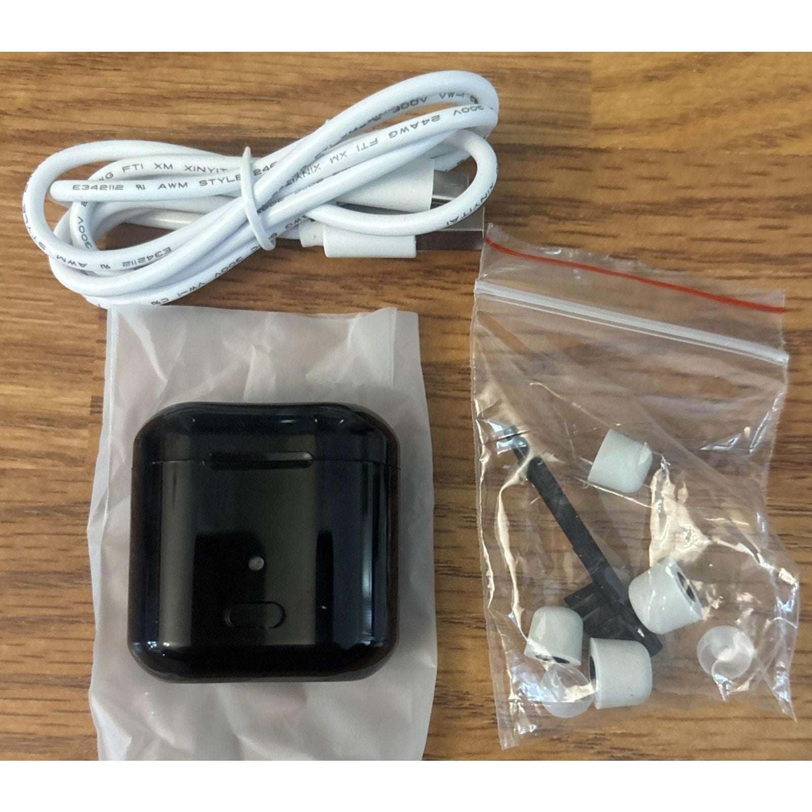 NewSound Mini Rechargeable ITE Hearing Aid, Black, Charging Case for L/R
