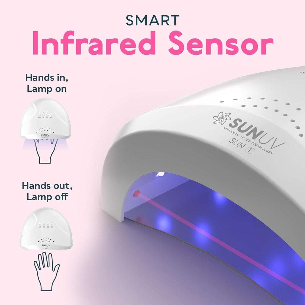 SUNUV SUN1 Hybrid UV + LED Lightbeads Nail Lamp for All Gel Polish & Extensions