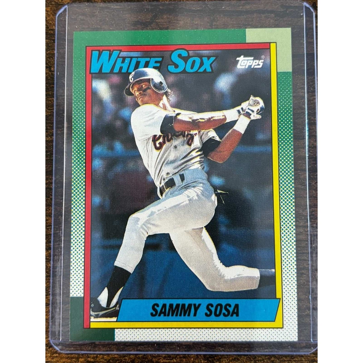 Sammy Sosa White Sox #692 Topps 1990 Rookie Card RC Error Card Misprint Birthday