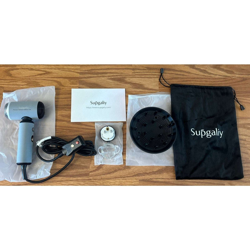 Supgaliy H5 1500W High Speed Dual Voltage Mini Hair Dryer 2 Speeds 4 Temperature