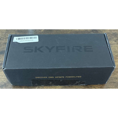 SKYFIRE LED Flashlight 2000lm Rechargeable Zoom Waterproof w/ FIRE STARTER Lens